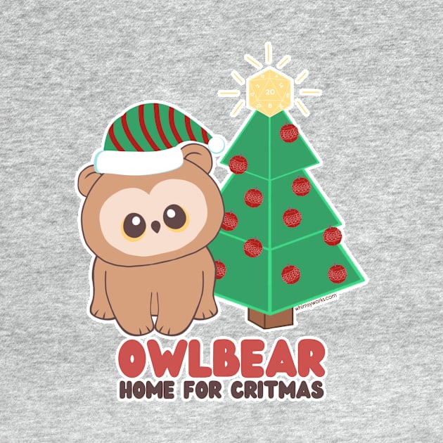 Owlbear Home for Critmas (Christmas // D20) by whimsyworks